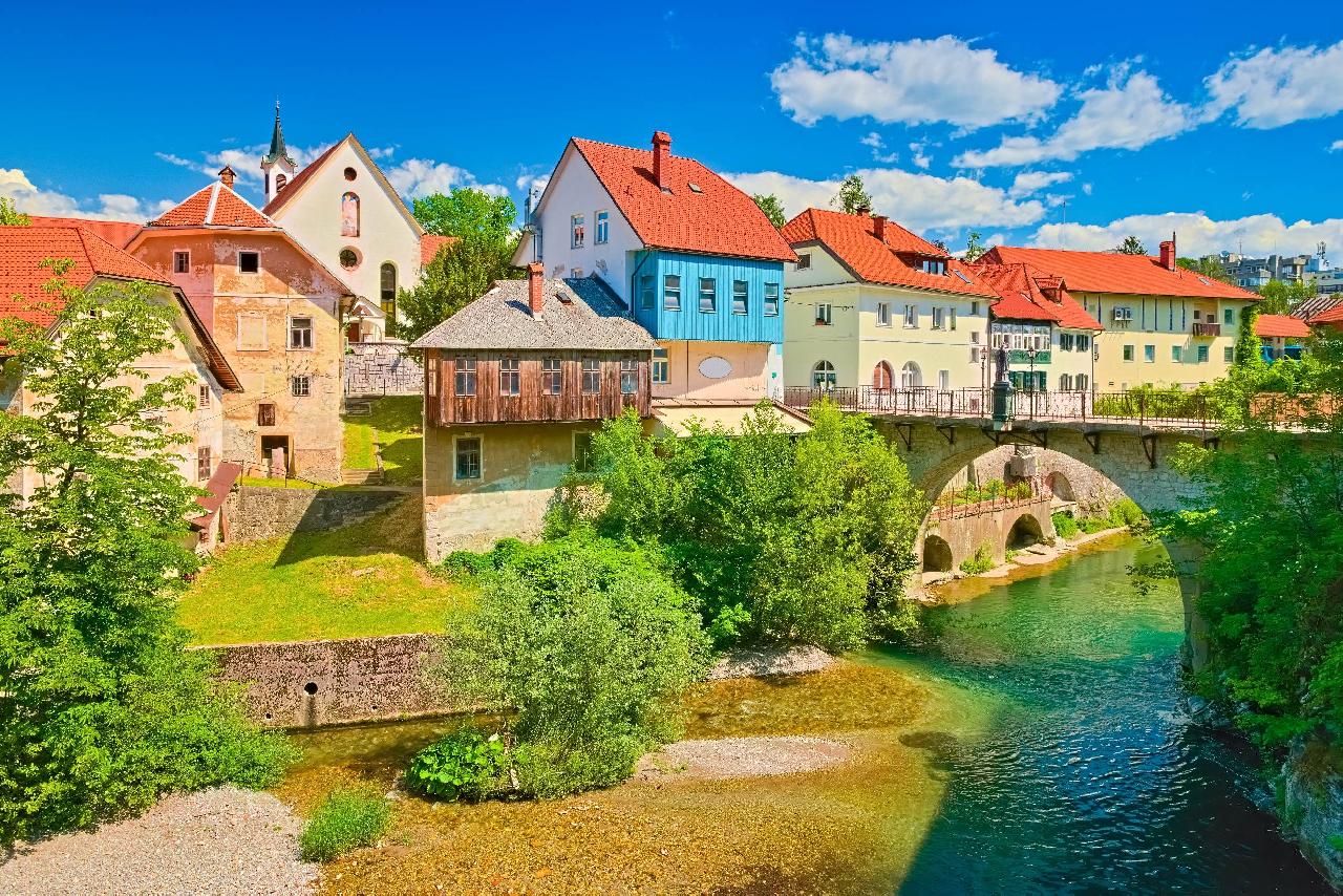 Skofja Loka Kapucinus híd